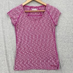 Marmot Shirt Womens Extra Small Purple Tee Short Sleeve Activewear Gym Jogging